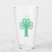 Celtic knotwork Shamrock Glas (Voorkant)