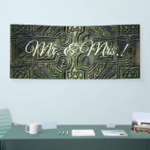Celtic knotwork trouwreceptie spandoek (Beurs)