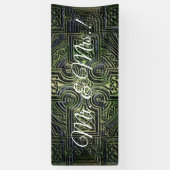 Celtic knotwork trouwreceptie spandoek (Verticaal)