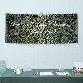 Celtic knotwork trouwreceptie spandoek (Beurs)