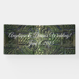 Celtic knotwork trouwreceptie spandoek