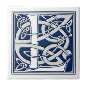 Celtic L monogram Tegeltje