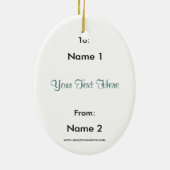 "Celtic Lady of the Lake" Keramisch Ornament (Achterkant)