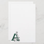 Celtic Letter A-papier Briefpapier (Voorkant / Achterkant)