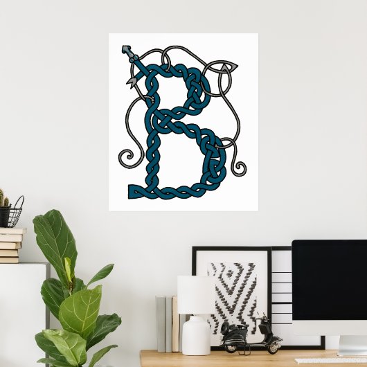 Celtic Letter B print (Thuiskantoor)