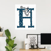 Celtic Letter H print (Thuiskantoor)