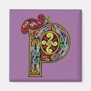 Celtic Letter 'P' - Magnet Magneet
