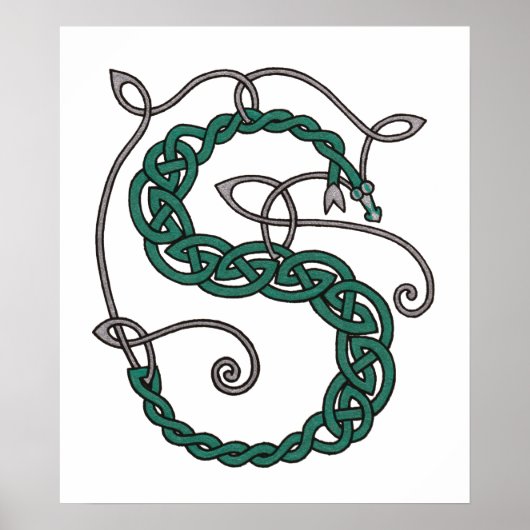 Celtic Letter S print (Voorkant)