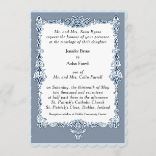 Celtic Lijst Wedding Invitation Kaart