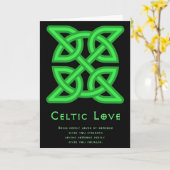 Celtic Love Wenskaart Kaart (Gele Bloem)
