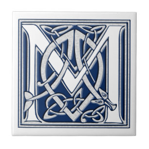 Celtic M Monogram Tegeltje