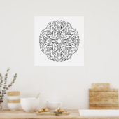 Celtic Mandala Art Poster (Keuken)