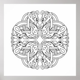 Celtic Mandala Art Poster