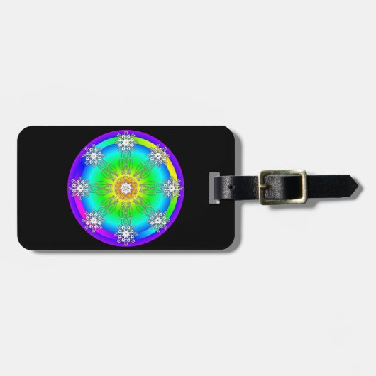 Celtic Mandala Bagagelabel (Voorkant horizontaal)