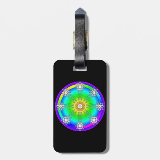 Celtic Mandala Bagagelabel (Achterkant verticaal)