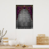 Celtic medium-eval Wedding Seating Chart Poster (Keuken)