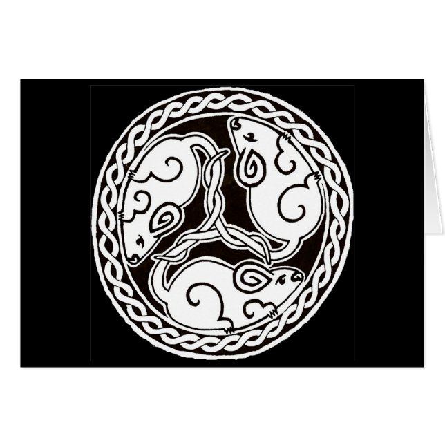 Celtic Mice card 2 (Voorkant Horizontaal)