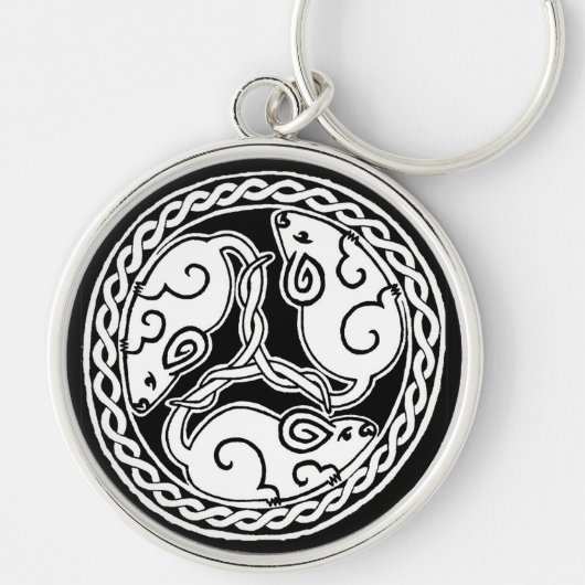 Celtic Mice Sleutelhanger (Voorkant)