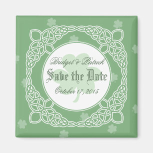 Celtic Mist Save the Date Magnet - Green Magneet