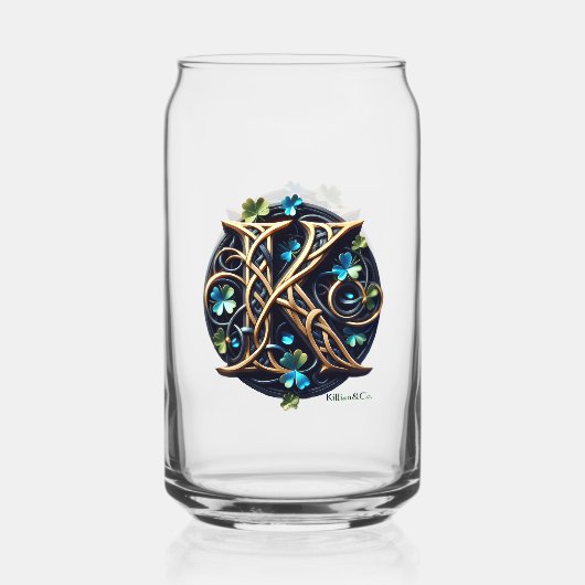 Celtic Monogram Can Glass Set (Verso)