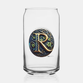 Celtic Monogram Can Glass Set Blikvorm Glas