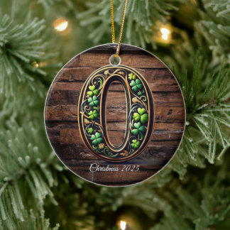 Celtic monogram letter ornament
