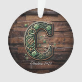 Celtic monogram letter ornament (devant)