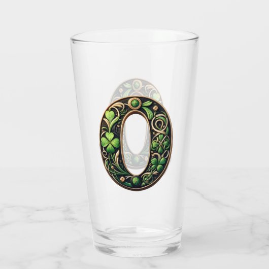 Celtic Monogram Pint Glass Glas (Achterkant)