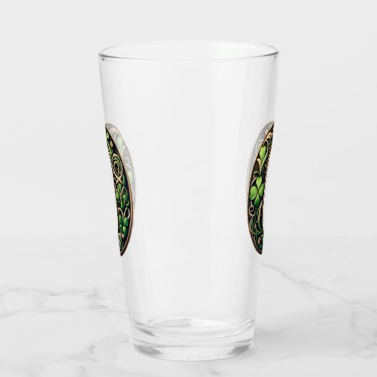 Celtic Monogram Pint Glass Glas (Links)