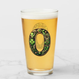 Celtic Monogram Pint Glass Glas