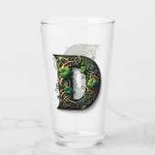 Celtic Monogram Pint Glass Glas (Achterkant)