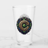 Celtic Monogram Pint Glass Glas (Voorkant)
