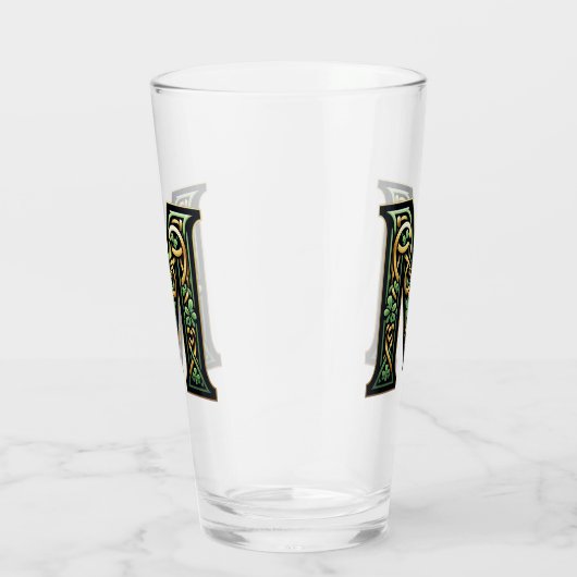 Celtic Monogram Pint Glass Glas (Rechts)