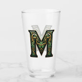 Celtic Monogram Pint Glass Glas (Voorkant)
