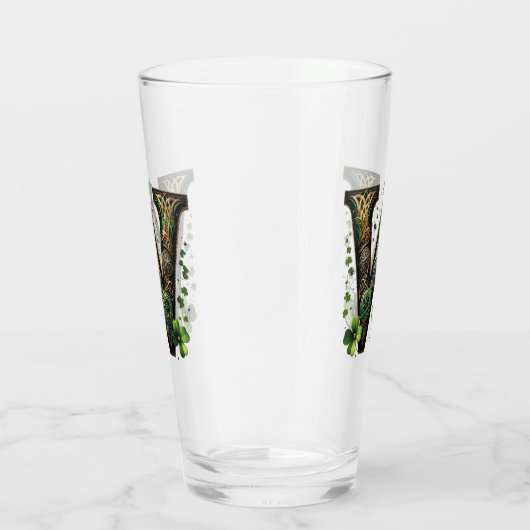 Celtic Monogram Pint Glass Glas (Rechts)