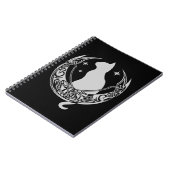 Celtic Moon | Nacht kattesterren Notitieboek (Linkerzijde)