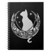 Celtic Moon | Nacht kattesterren Notitieboek (Voorkant)