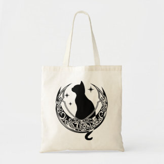 Celtic Moon | Nacht kattesterren Tote Bag
