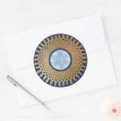 Celtic Moon Ronde Sticker (Envelop)