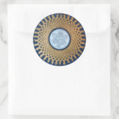 Celtic Moon Ronde Sticker (Tas)