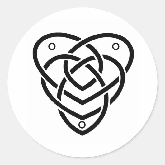 Celtic Motherhood Knot Ronde Sticker (Voorkant)
