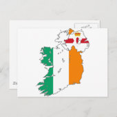 Celtic Nation Irish Map Briefkaart (Voorkant / Achterkant)