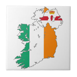 Celtic Nation Irish Map Tegeltje