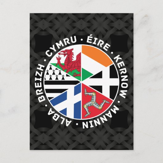 Celtic Nations Flags Briefkaart (Voorkant)