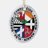 Celtic Nations Flags Decoration Keramisch Ornament (Rechts)