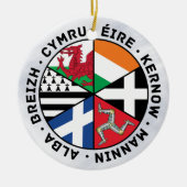 Celtic Nations Flags Decoration Keramisch Ornament (Voorkant)