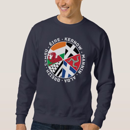 Celtic Nations Flags Sweatshirt, Isle of Mann Trui (Voorkant)