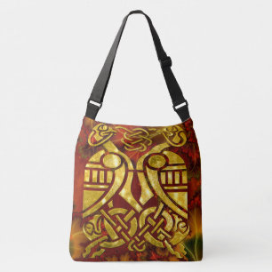 Celtic Organica Fractal Art Crossbody Tas