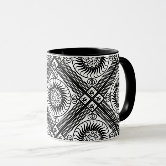Celtic ornament diagonal mok (Voorkant rechts)