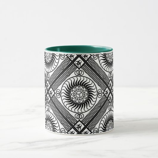 Celtic ornament diagonal mok (Midden)